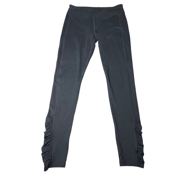 Mountain Hardwear Women's S/P Black Ruched Leggings Pants Stretch Activewear Sma - Picture 1 of 11